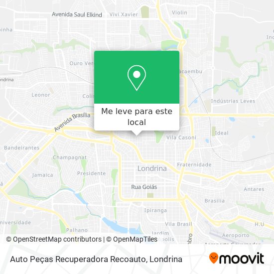 Auto Peças Recuperadora Recoauto mapa