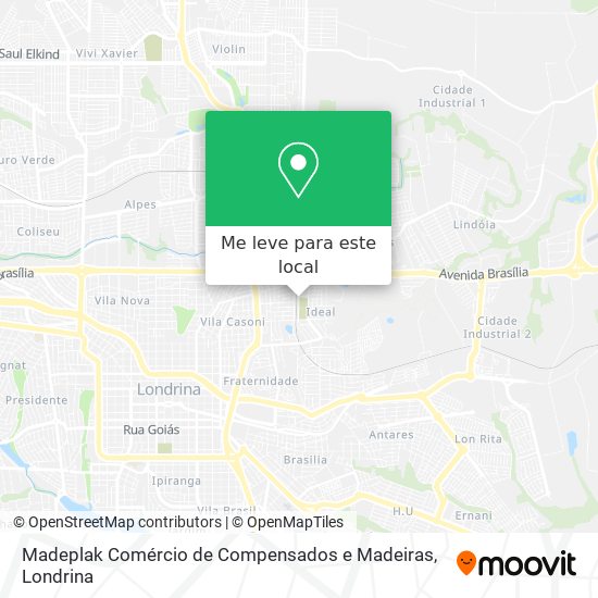 Madeplak Comércio de Compensados e Madeiras mapa