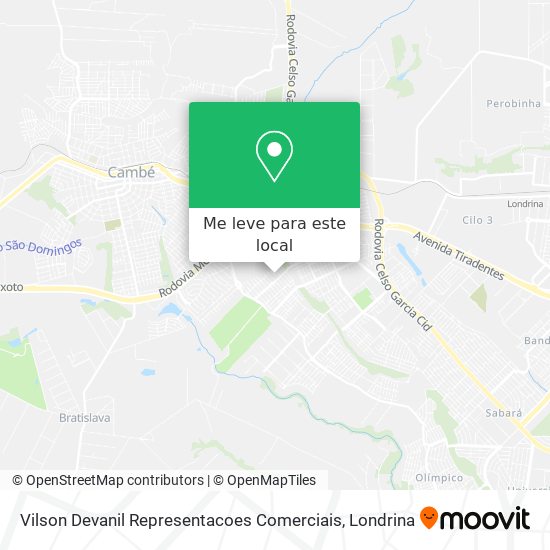 Vilson Devanil Representacoes Comerciais mapa