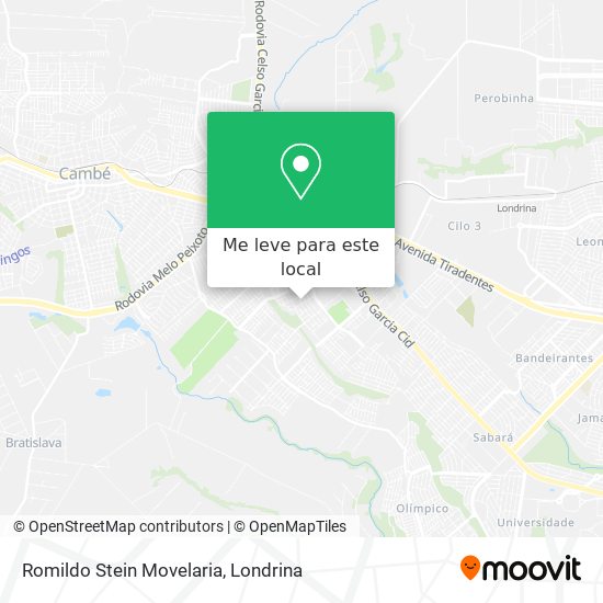 Romildo Stein Movelaria mapa