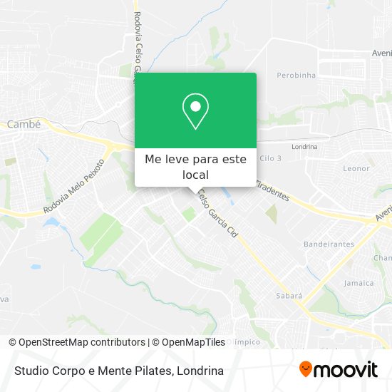Studio Corpo e Mente Pilates mapa