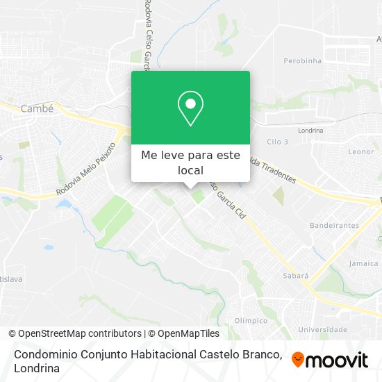 Condominio Conjunto Habitacional Castelo Branco mapa