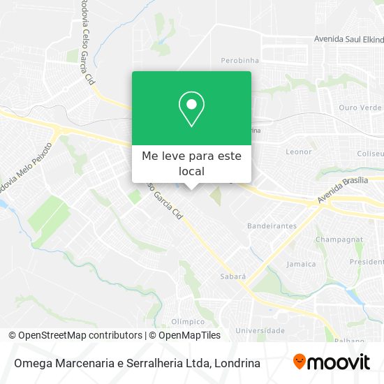 Omega Marcenaria e Serralheria Ltda mapa
