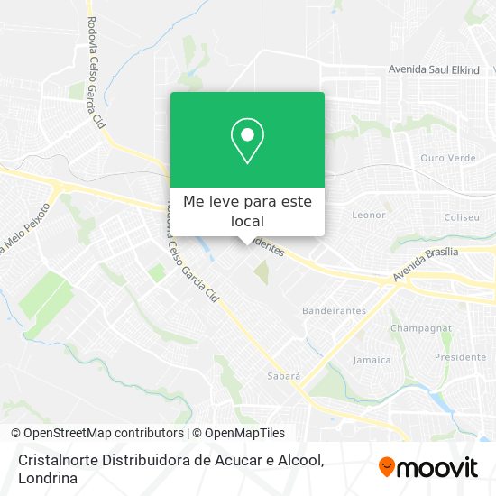 Cristalnorte Distribuidora de Acucar e Alcool mapa