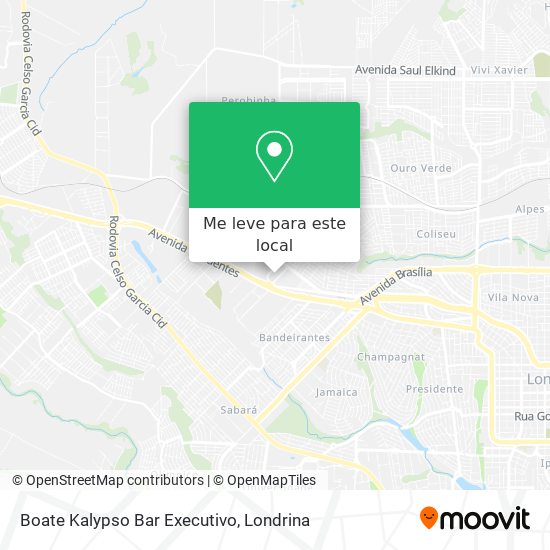 Boate Kalypso Bar Executivo mapa
