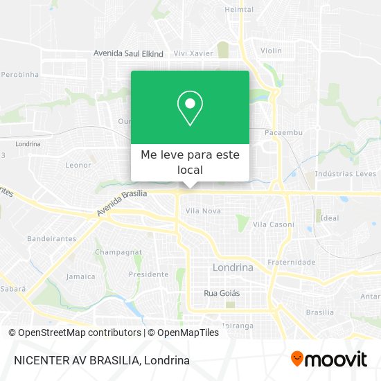 NICENTER AV BRASILIA mapa