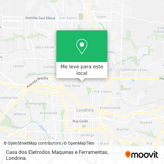 Casa dos Eletrodos Maquinas e Ferramentas mapa