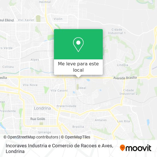 Incoraves Industria e Comercio de Racoes e Aves mapa