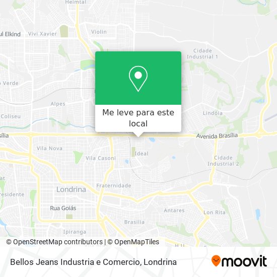 Bellos Jeans Industria e Comercio mapa