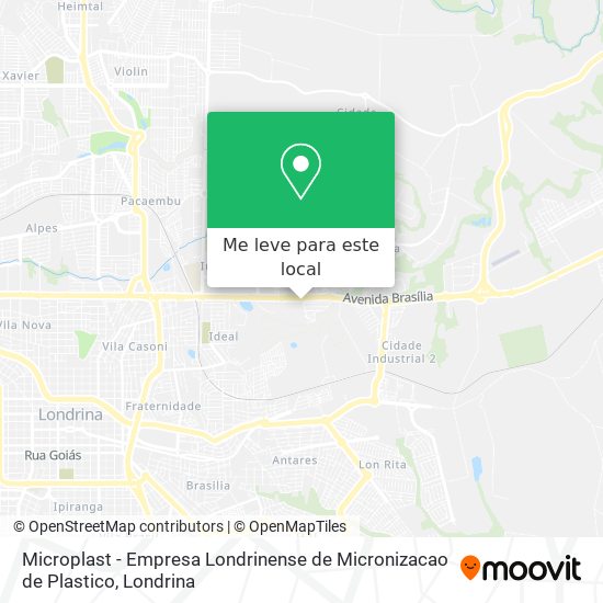 Microplast - Empresa Londrinense de Micronizacao de Plastico mapa