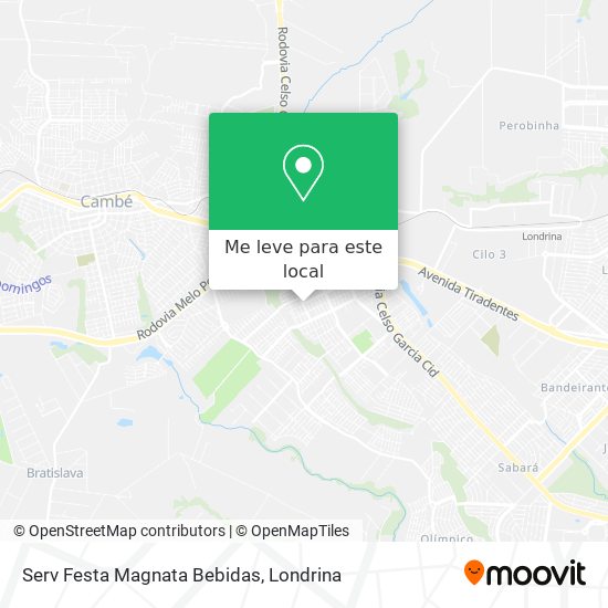 Serv Festa Magnata Bebidas mapa