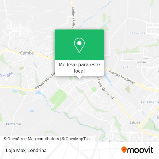 Loja Max mapa