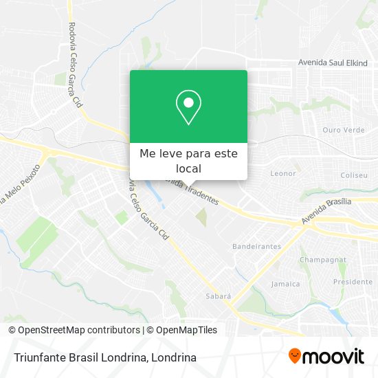 Triunfante Brasil Londrina mapa