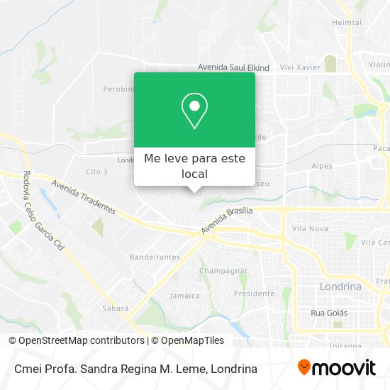 Cmei Profa. Sandra Regina M. Leme mapa