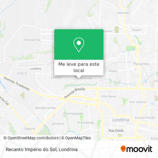 Recanto Império do Sol mapa