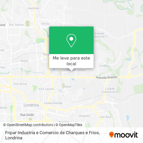 Fripar Industria e Comercio de Charques e Frios mapa