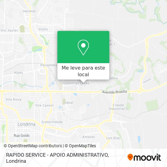 RAPIDO SERVICE - APOIO ADMINISTRATIVO mapa