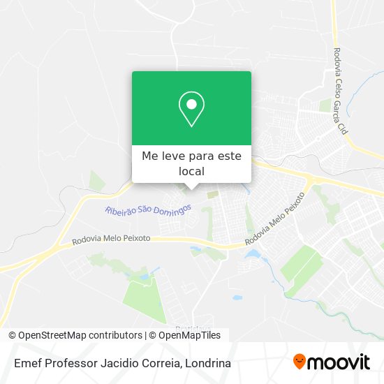 Emef Professor Jacidio Correia mapa