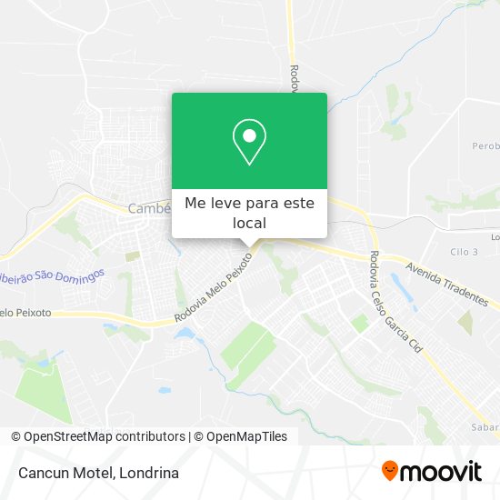 Cancun Motel mapa