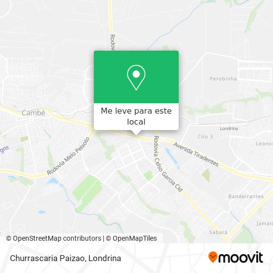 Churrascaria Paizao mapa