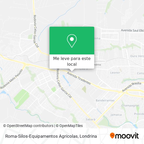 Roma-Silos-Equipamentos Agrícolas mapa