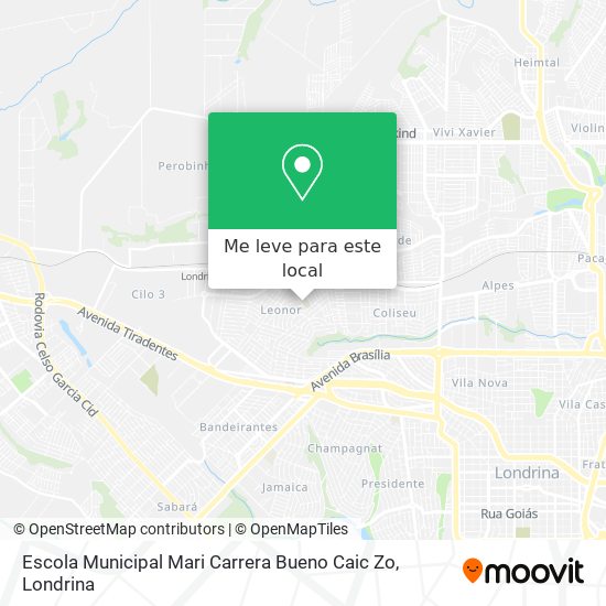 Escola Municipal Mari Carrera Bueno Caic Zo mapa
