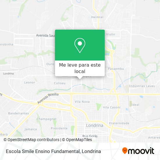 Escola Smile Ensino Fundamental mapa