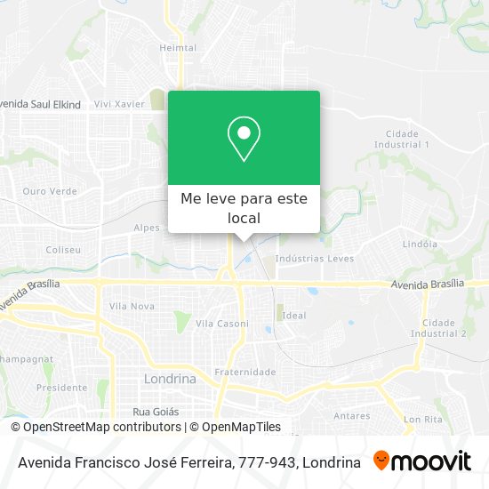 Avenida Francisco José Ferreira, 777-943 mapa