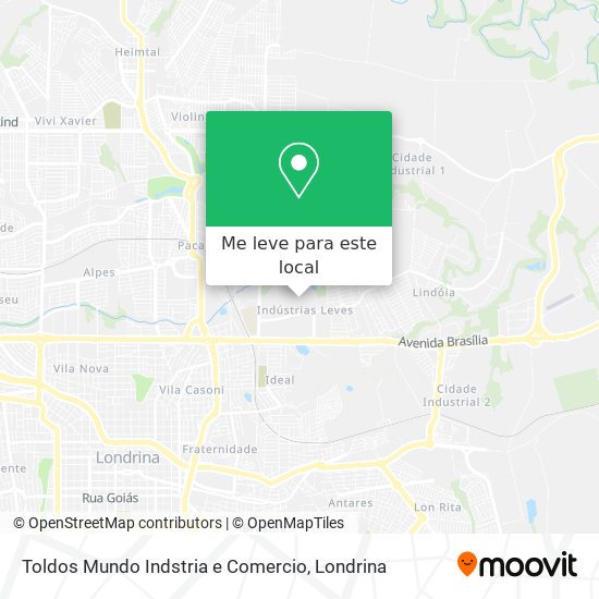 Toldos Mundo Indstria e Comercio mapa