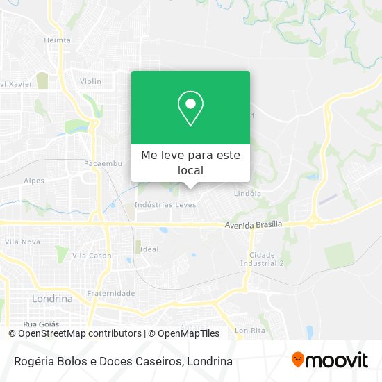 Rogéria Bolos e Doces Caseiros mapa