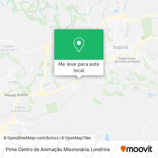 Pime Centro de Animação Missionária mapa