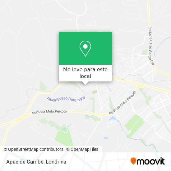 Apae de Cambé mapa