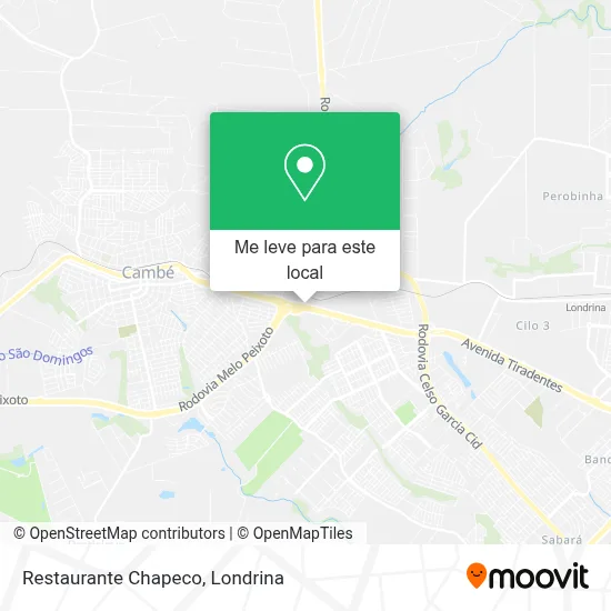 Restaurante Chapeco mapa