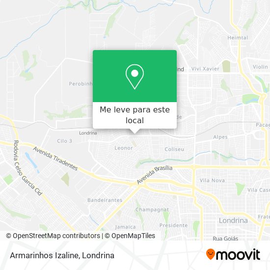 Armarinhos Izaline mapa