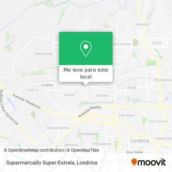 Supermercado Super-Estrela mapa