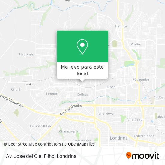 Av. Jose del Ciel Filho mapa