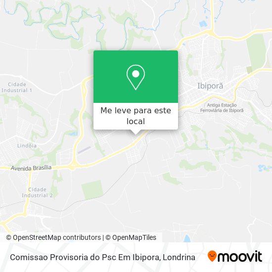 Comissao Provisoria do Psc Em Ibipora mapa