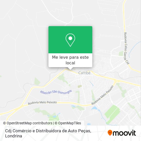 Cdj Comércio e Distribuidora de Auto Peças mapa