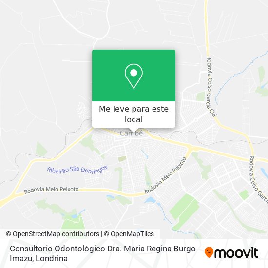 Consultorio Odontológico Dra. Maria Regina Burgo Imazu mapa