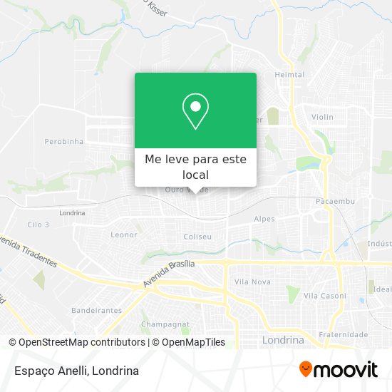 Espaço Anelli mapa