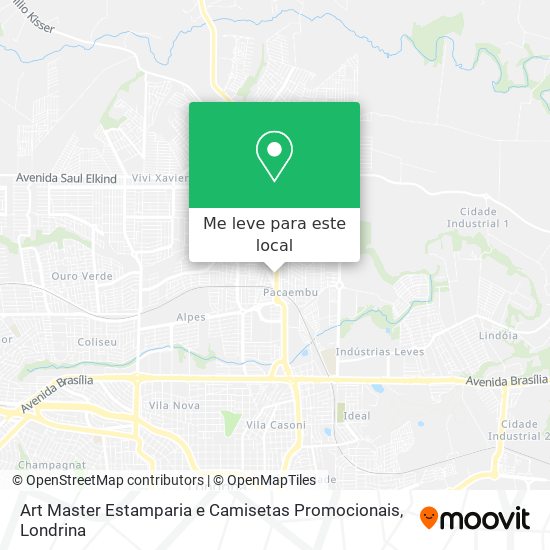 Art Master Estamparia e Camisetas Promocionais mapa