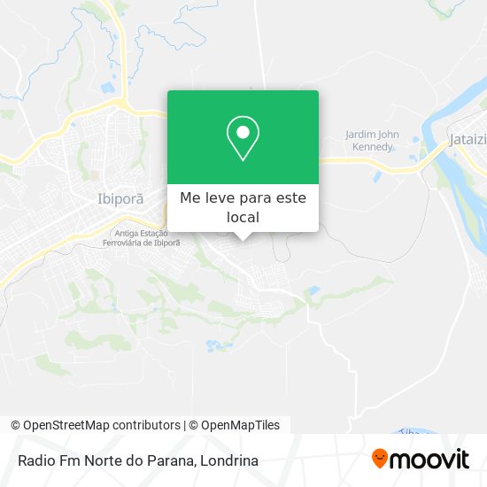 Radio Fm Norte do Parana mapa