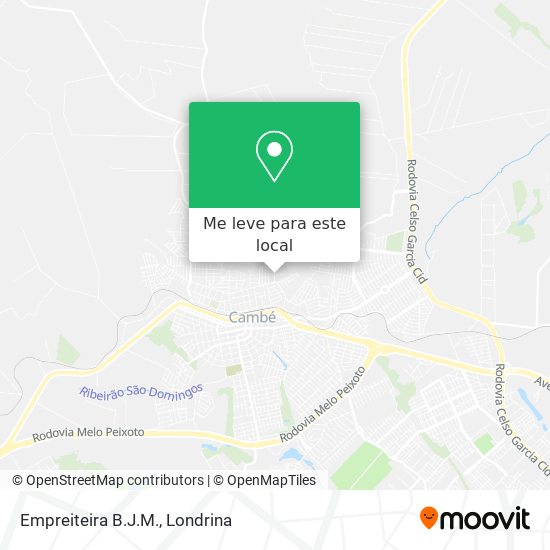 Empreiteira B.J.M. mapa