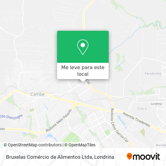 Bruxelas Comércio de Alimentos Ltda mapa