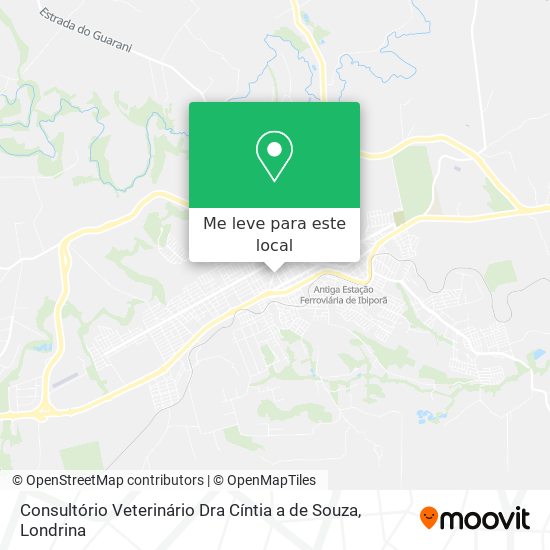 Consultório Veterinário Dra Cíntia a de Souza mapa