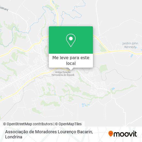 Associação de Moradores Lourenço Bacarin mapa