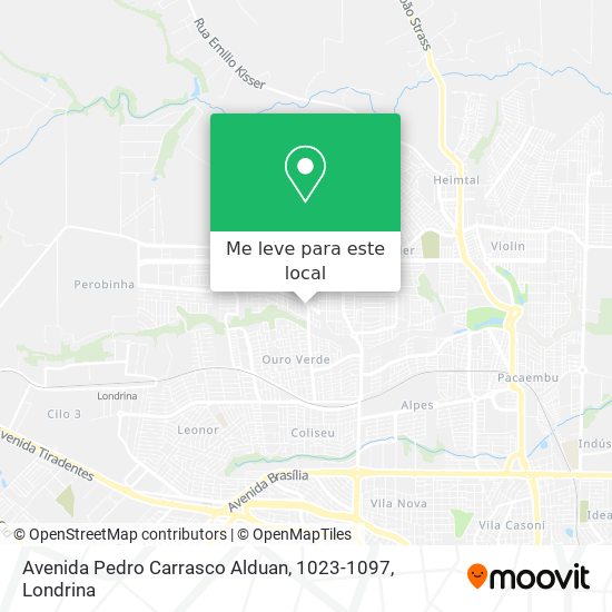 Avenida Pedro Carrasco Alduan, 1023-1097 mapa