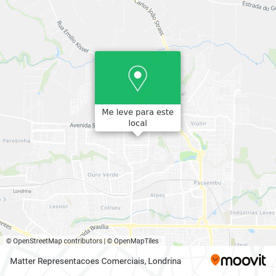 Matter Representacoes Comerciais mapa