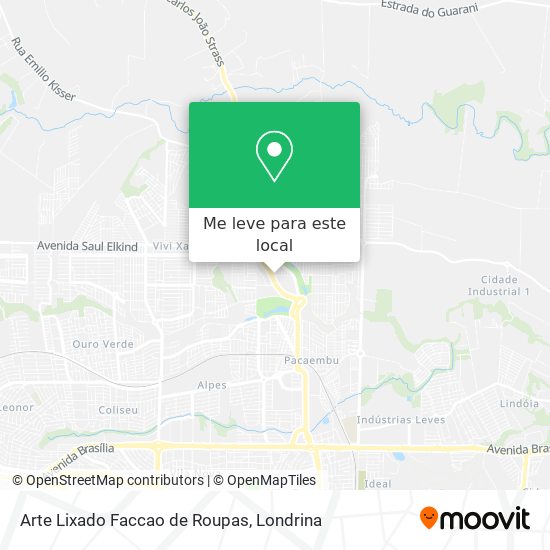 Arte Lixado Faccao de Roupas mapa