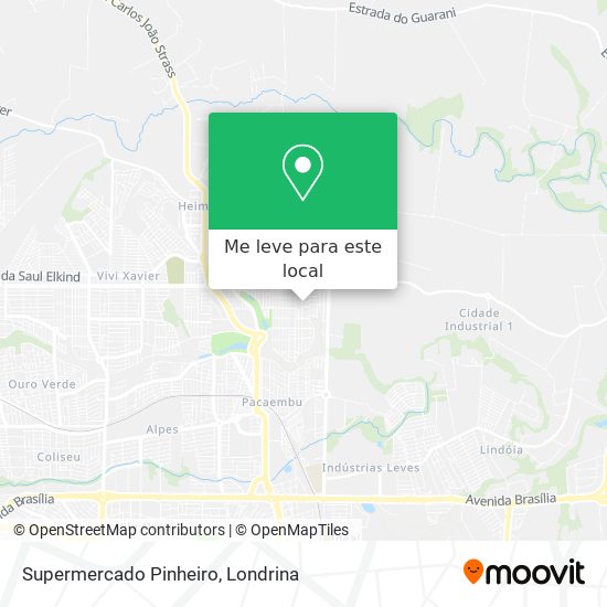 Supermercado Pinheiro mapa